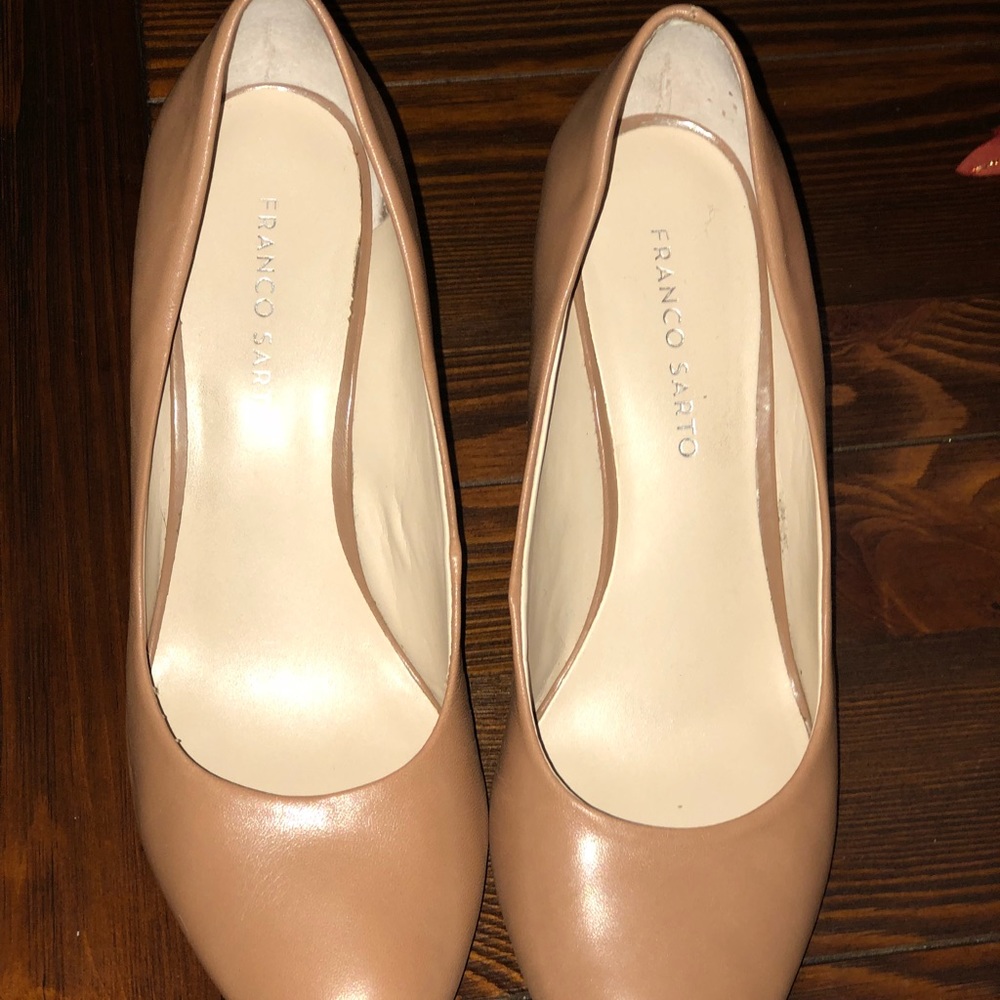 Beige Franco Sarto wedges